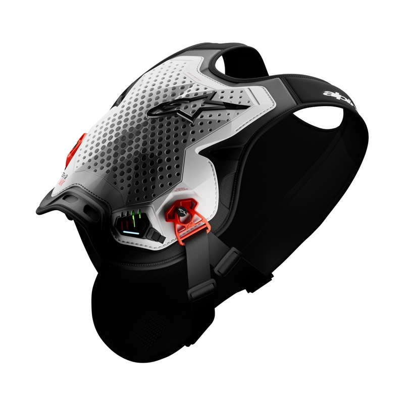 Alpinestars TECH-AIR®MX Plazma sustav prsluka sa zračnim jastukom bijelo-crno-crveni