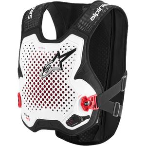 Alpinestars TECH-AIR®MX Plazma sustav prsluka sa zračnim jastukom crno-bijelo-crveni