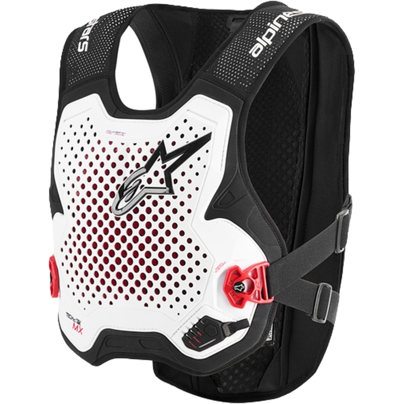 Alpinestars TECH-AIR®MX Plazma sustav prsluka sa zračnim jastukom bijelo-crno-crveni