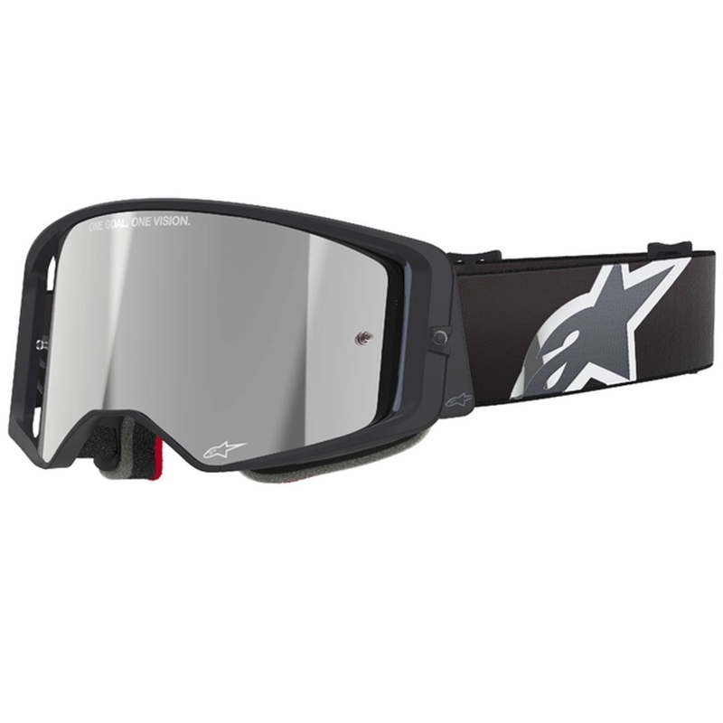 Alpinestars Supertech Corp Motocross naočale crno-sive sa srebrnom lećom