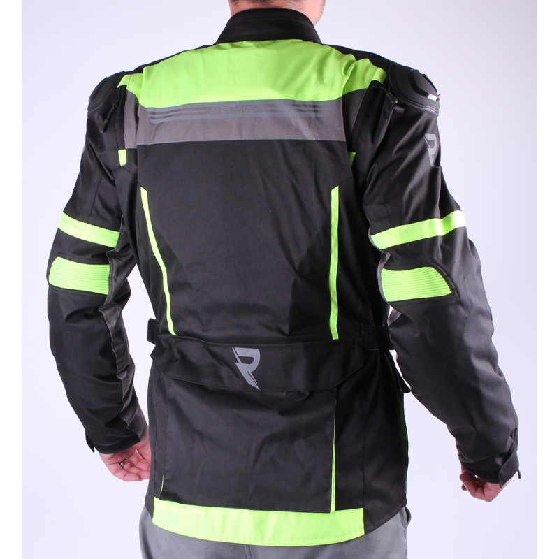 Motociklistička jakna Street Racer Blow Black-Fluo Yellow rasprodaja