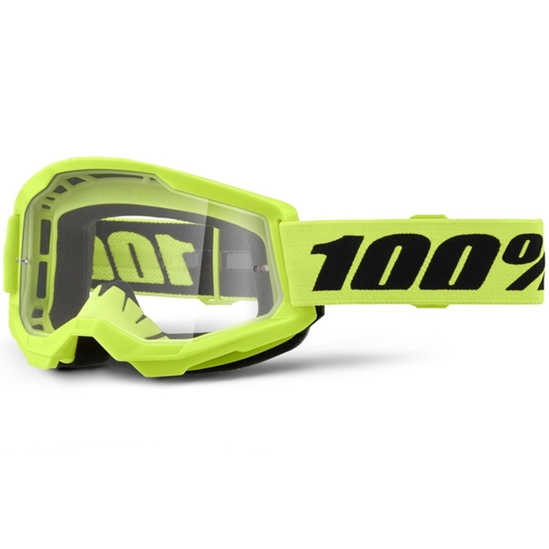Motokros naočale 100% STRATA 2 Nove fluo žute (prozirni pleksiglas)