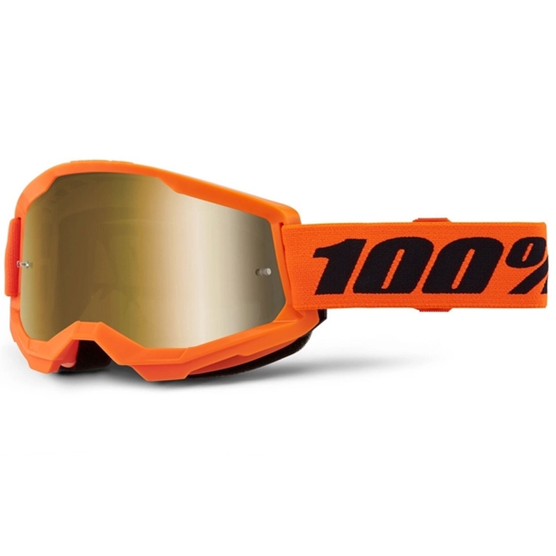 Motokros naočale 100% STRATA 2 Nove narančaste (zlatni pleksiglas)