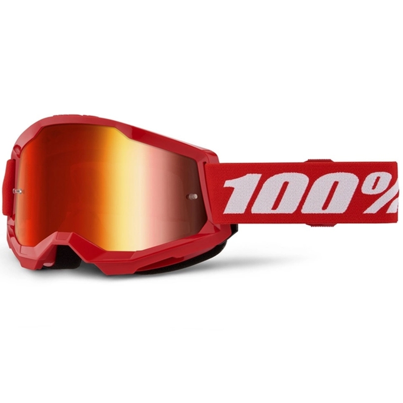Motokros naočale 100% STRATA 2 Nove crvene (crveni pleksiglas)