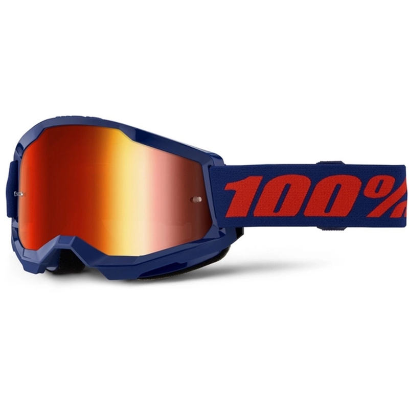 Motokros naočale 100% STRATA 2 Nove plave (crveni pleksiglas)