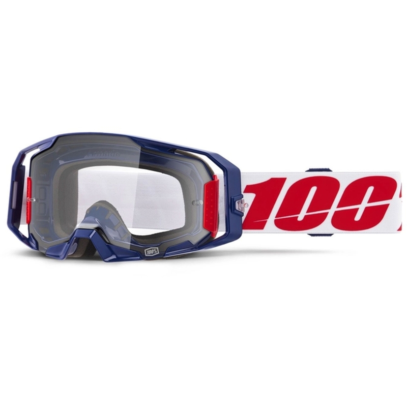 100% ARmatic Mach Z motocross naočale s prozirnim pleksiglasom
