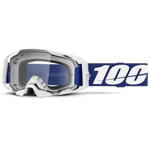 Naočale za motocross 100% ARmatic plave s prozirnim pleksiglasom