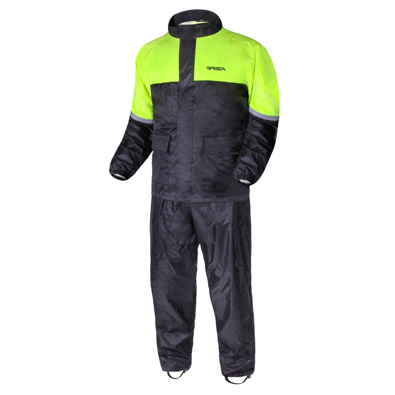 Motoristička kabanica RSA Vision crna-fluo žuta rasprodaja