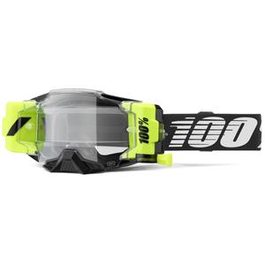 Naočale za motocross 100% - USA Armega Forecast crne (prozirno staklo)