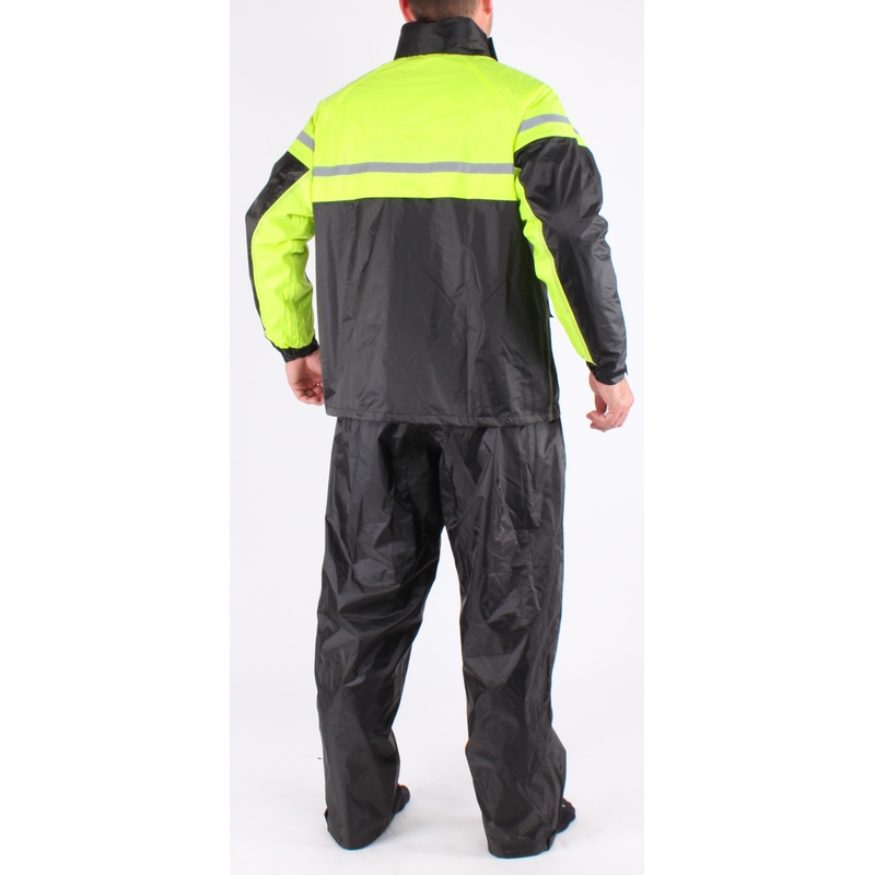 Motoristička kabanica RSA Stripe crna-fluo žuta rasprodaja
