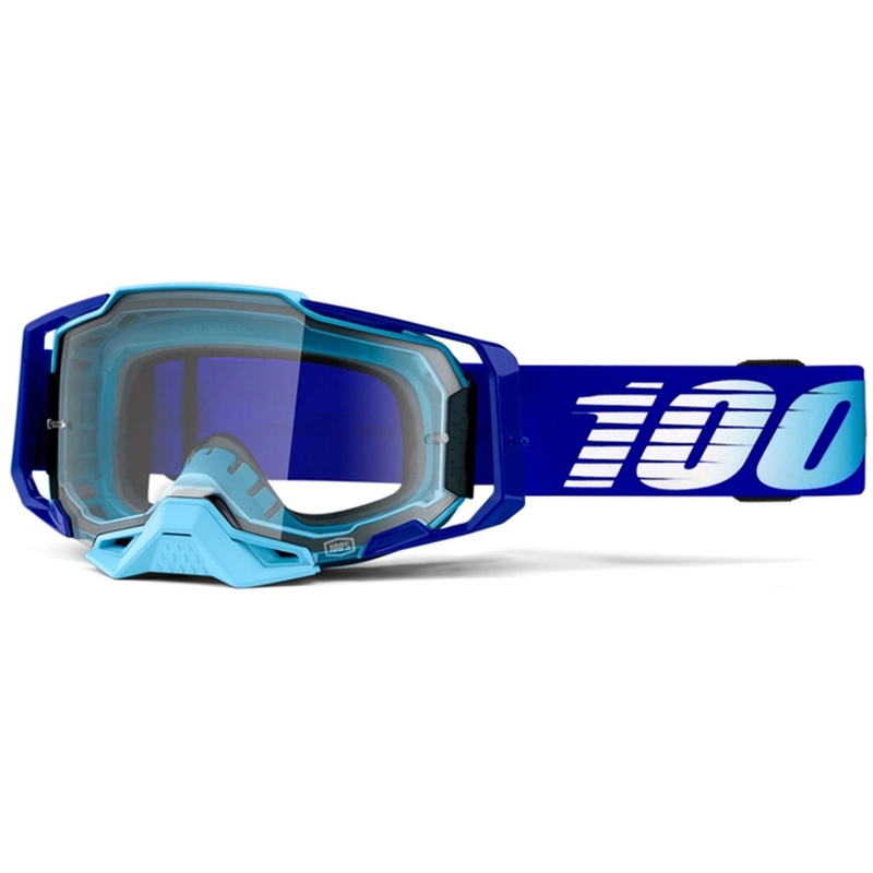 Naočale za motocross 100% ARMEGA Royal Blue (prozirni pleksiglas)
