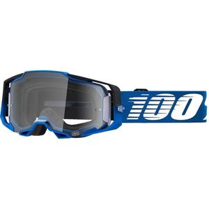 Naočale za motocross 100% ARMEGA Rockchuck tamnoplave (prozirni pleksiglas)