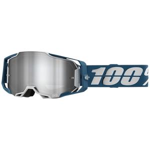 Motocross naočale 100% ARMEGA Albar sivo-plave (srebrni pleksiglas)