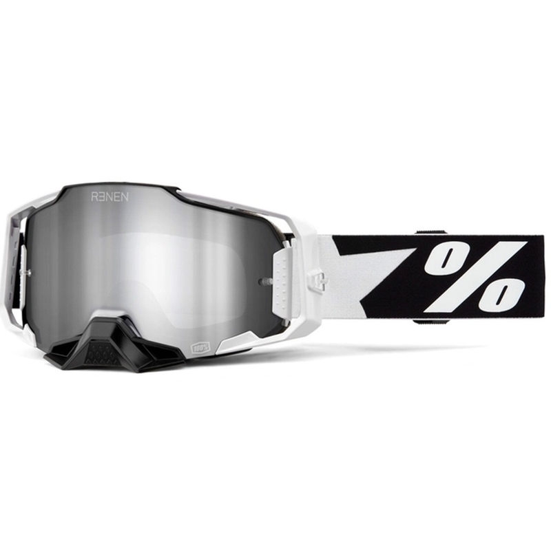 Naočale za motocross 100% - SAD ARMEGA Renen srebrni pleksiglas