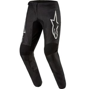 Alpinestars Fluid Graphite motocross hlače crno-srebrne