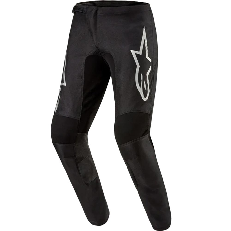 Alpinestars Fluid Graphite motocross hlače crno-srebrne