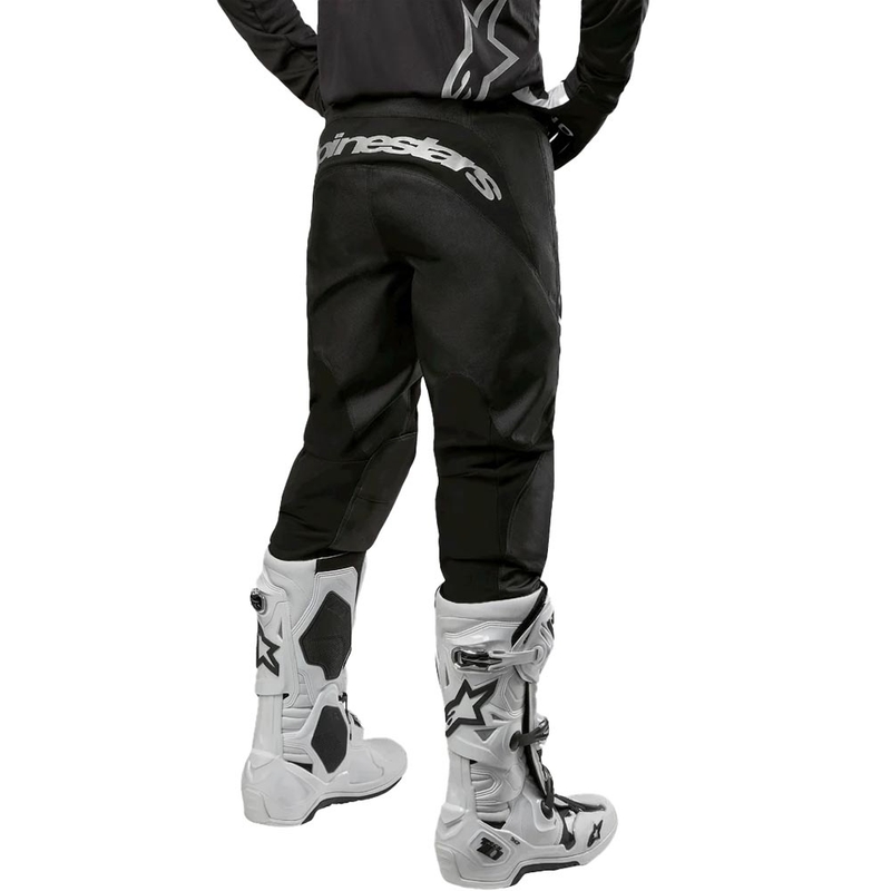 Alpinestars Fluid Graphite motocross hlače crno-srebrne