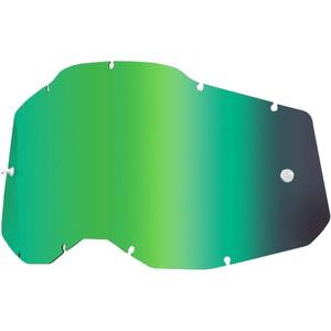 Pleksiglas 100% Racecraft 2/Accuri 2/Strata 2 zeleno ogledalo (protiv magljenja)