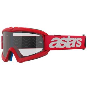 Alpinestars Vision Youth Blaze crvene motocross naočale s prozirnim staklima