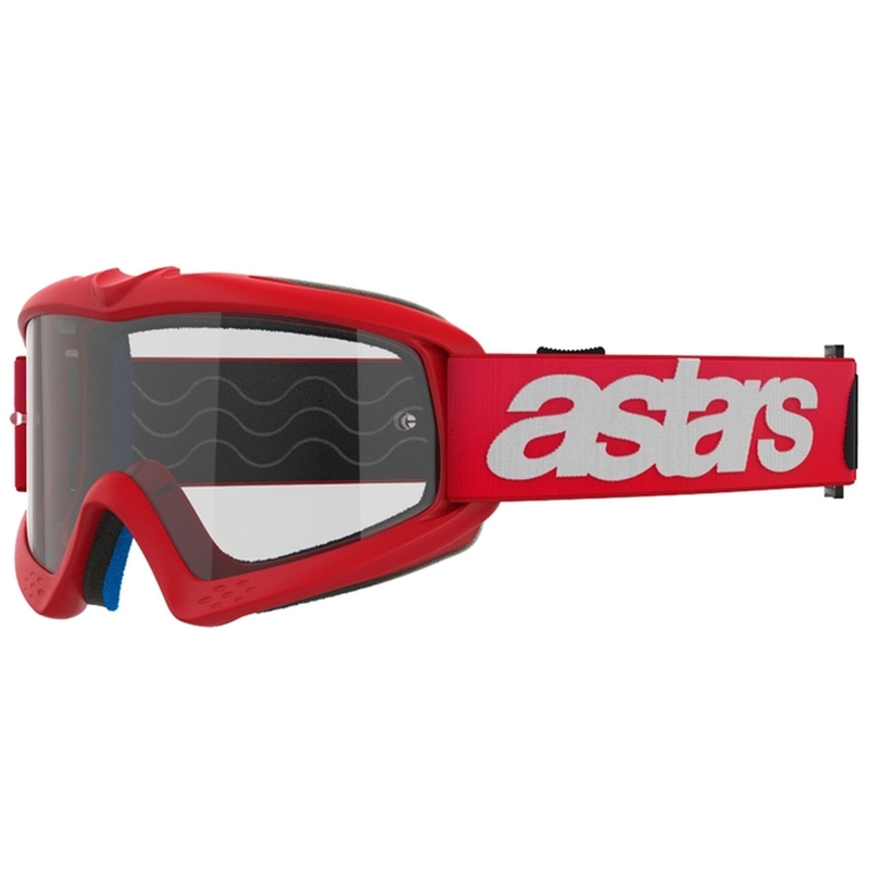 Alpinestars Vision Youth Blaze crvene motocross naočale s prozirnim staklima
