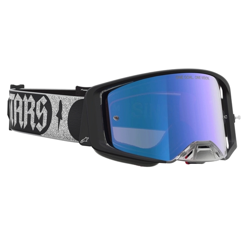 Alpinestars Supertech Atrox motocross naočale crno-srebrne
