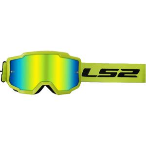 Motocross naočale LS2 Charger HV žute s iridij pleksiglasom