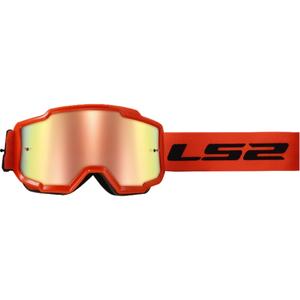 Motocross naočale LS2 Charger HV narančaste s iridij pleksiglasom