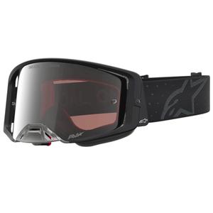 Alpinestars Supertech Cloak motocross naočale crne s ogledalom od srebrnog pleksiglasa