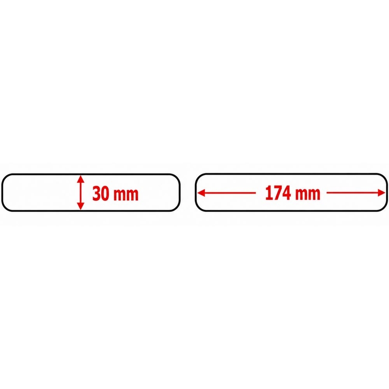 Set naljepnica Print Universal Kit Medium HDR283 crna