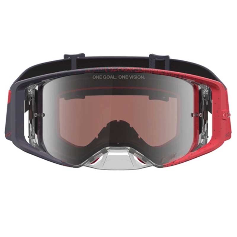 Alpinestars Supertech motokros naočale crno-crvene