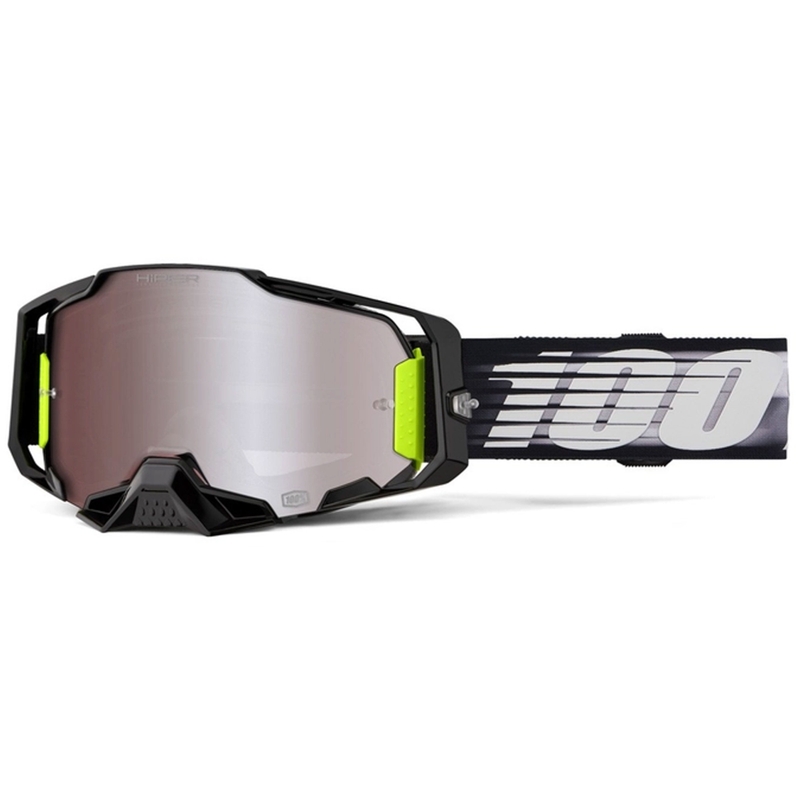 Naočale za motocross 100% ARMEGA Lightspeed sa srebrnim HIPER pleksiglasom