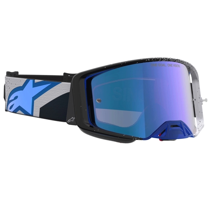 Alpinestars Supertech Hiten motokros naočale crno-plave