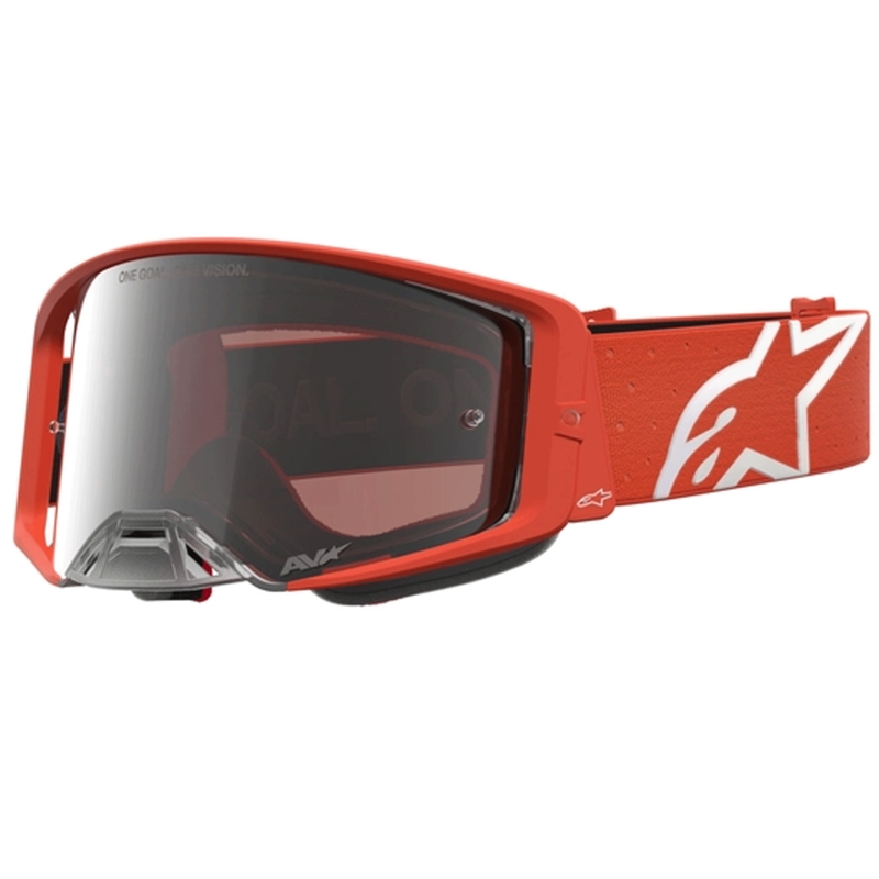 Alpinestars Supertech Vesta narančasto-srebrne motokros naočale