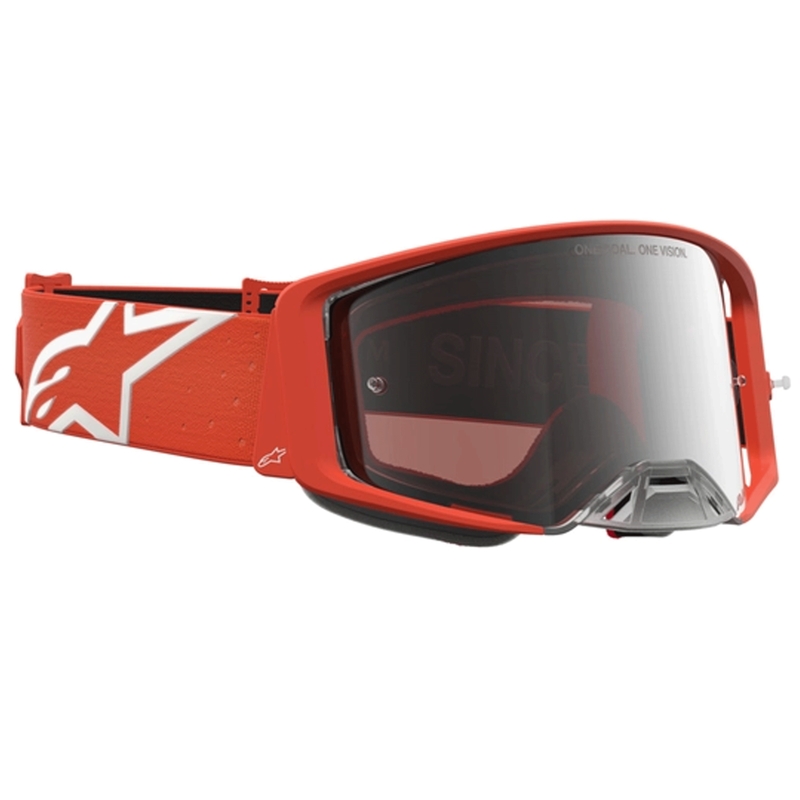Alpinestars Supertech Vesta narančasto-srebrne motokros naočale