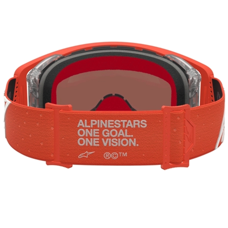 Alpinestars Supertech Vesta narančasto-srebrne motokros naočale