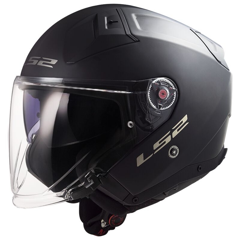 Otevřená helma na motorku LS2 OF603 Infinity II Solid černá matná - II. jakost