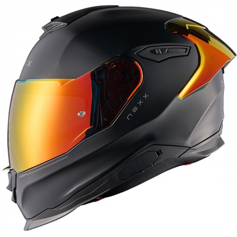 Motociklistička kaciga koja pokriva cijelo lice NEXX Y.100R Subsonic mat crno-crvena - II. kvaliteta rasprodaja