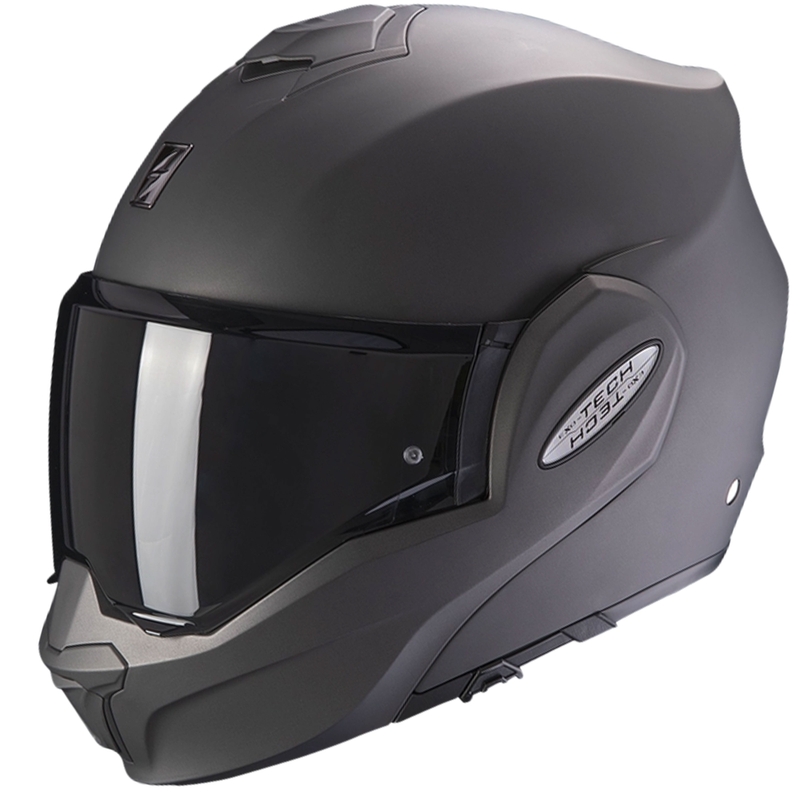 Motociklistička kaciga na preklop Scorpion EXO-TECH EVO Solid mat antracit - II. kvaliteta