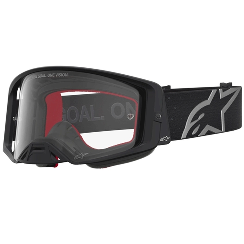 Alpinestars Supertech Vesta motokros naočale crno-srebrne s prozirnim pleksiglasom