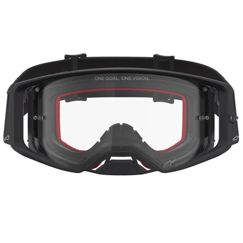 Alpinestars Supertech Vesta motokros naočale crno-srebrne s prozirnim pleksiglasom