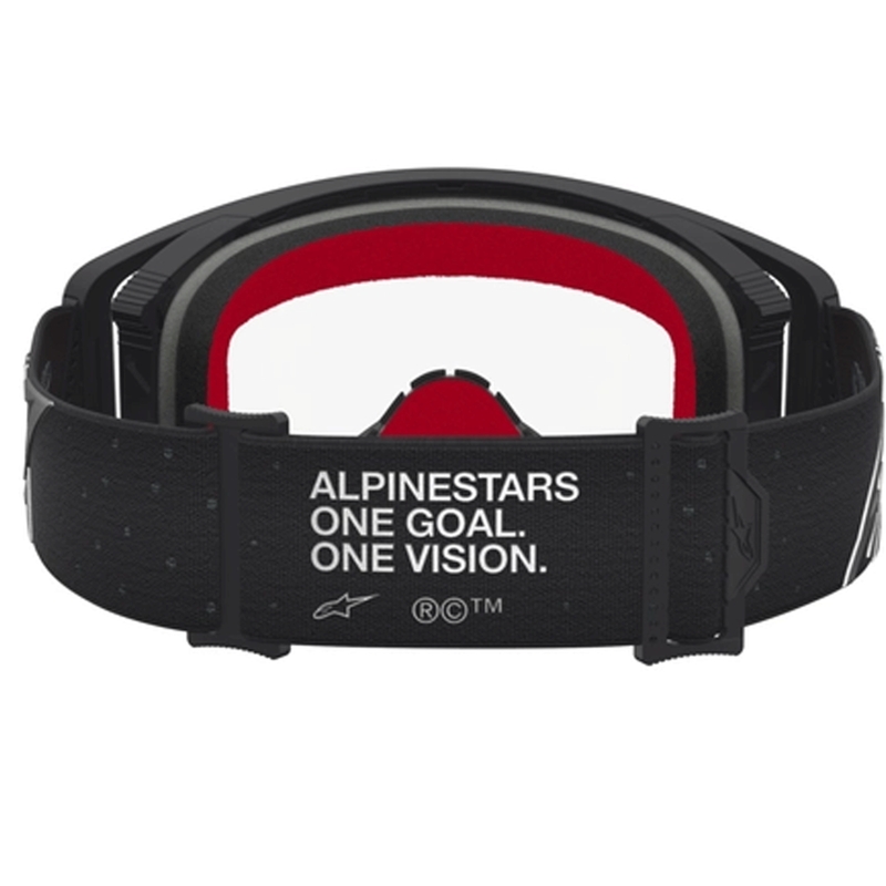 Alpinestars Supertech Vesta motokros naočale crno-srebrne s prozirnim pleksiglasom