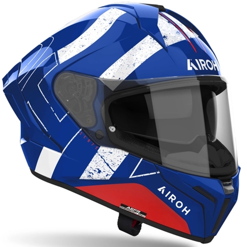 Integralna motociklistička kaciga Airoh MATRYX Scope plavo-crvena
