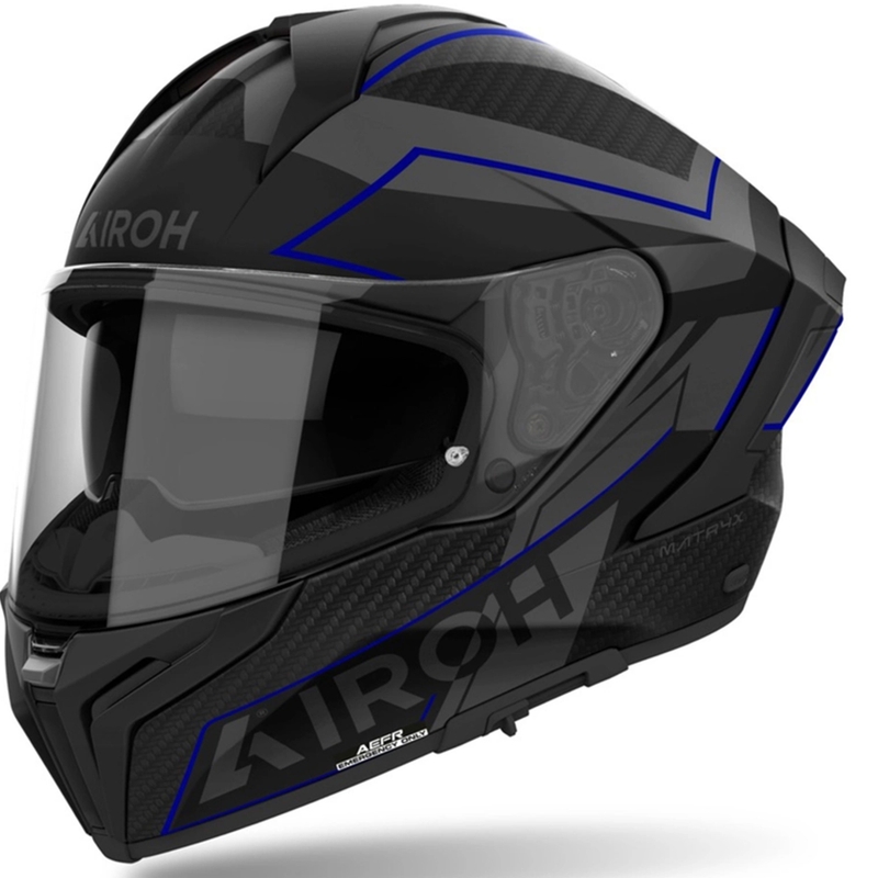Airoh MATRYX Sentinel motociklistička kaciga za cijelo lice mat plava