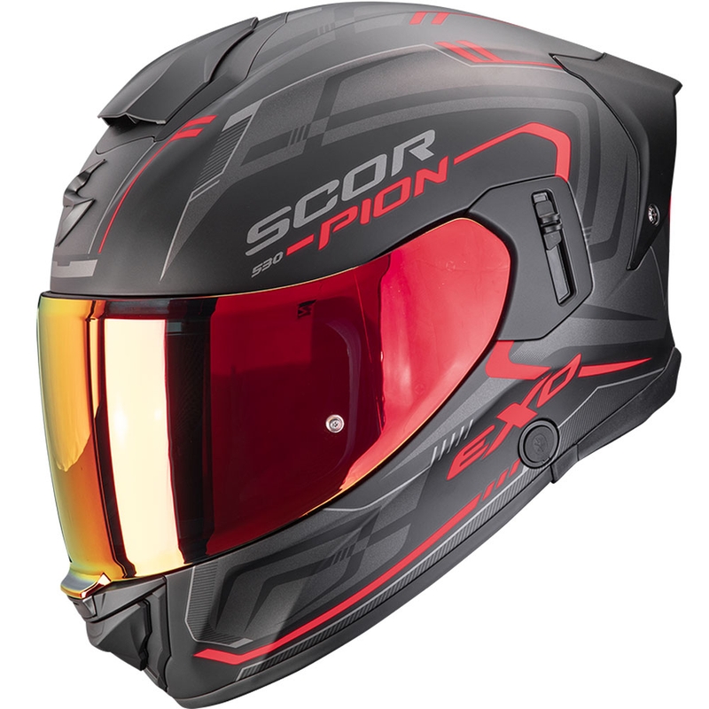 Scorpion EXO-530 Air Slope integralna motociklistička kaciga mat crno-crvena - II. kvaliteta