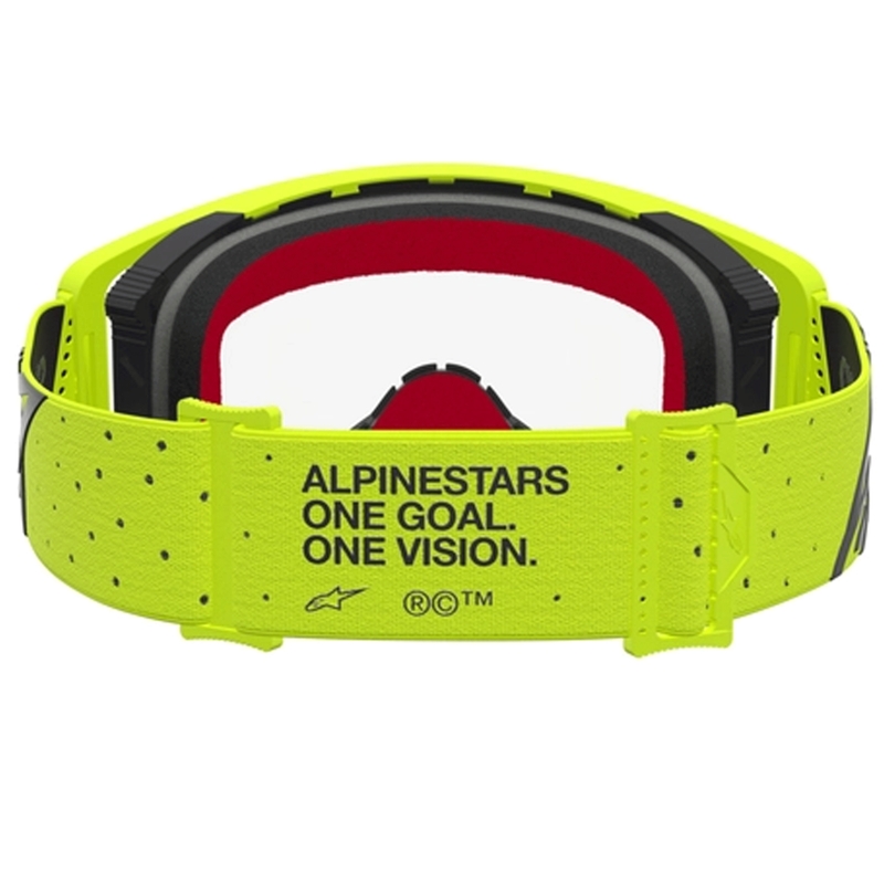 Alpinestars Supertech Vesta fluo žuto-crne motokros naočale (prozirni pleksiglas)