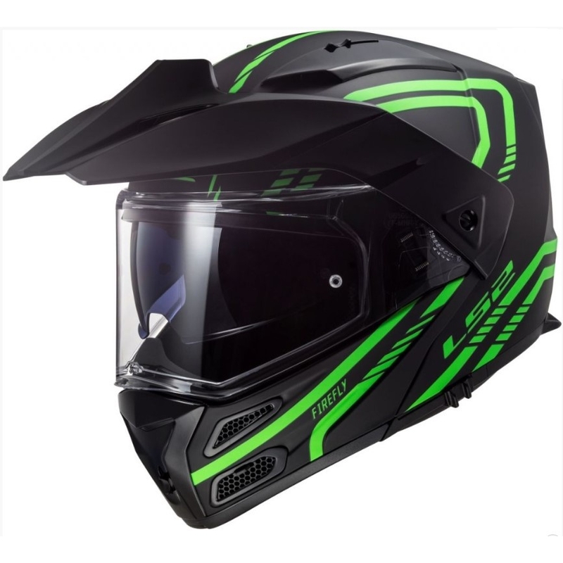 Kaciga na preklop LS2 FF324 Metro EVO Firefly crno-fluo zelena
