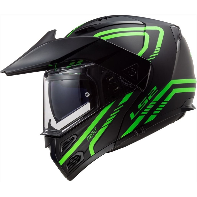 Kaciga na preklop LS2 FF324 Metro EVO Firefly crno-fluo zelena