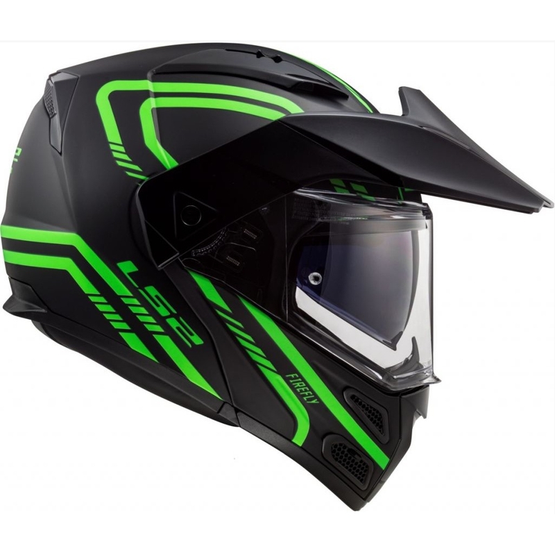 Kaciga na preklop LS2 FF324 Metro EVO Firefly crno-fluo zelena