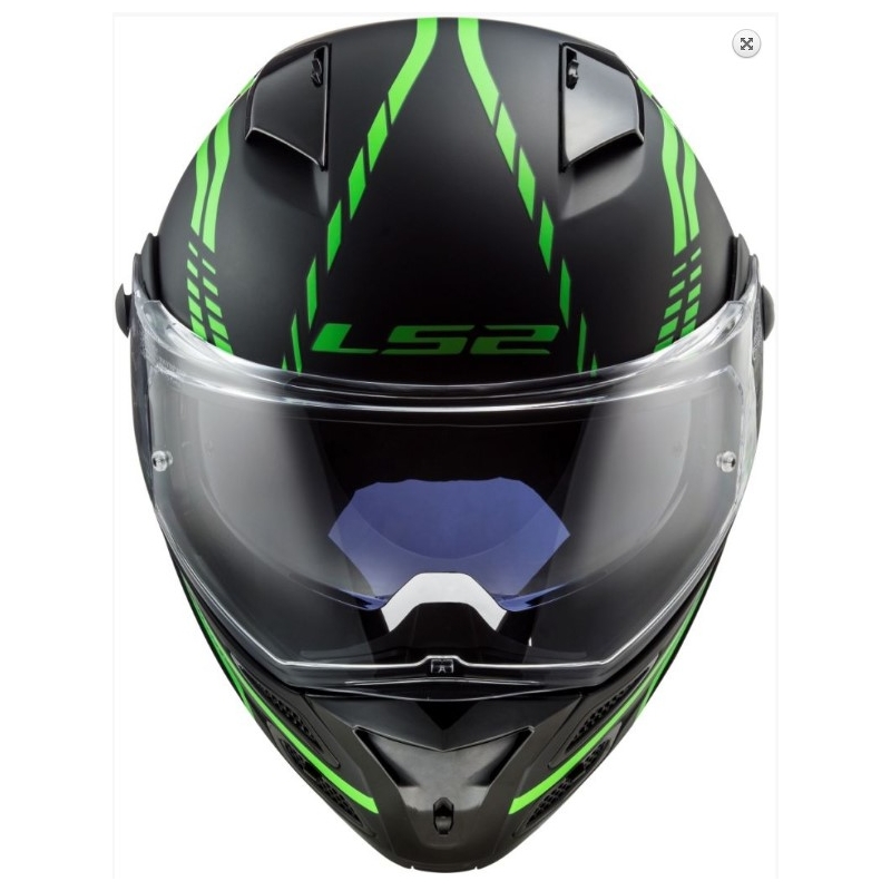 Kaciga na preklop LS2 FF324 Metro EVO Firefly crno-fluo zelena