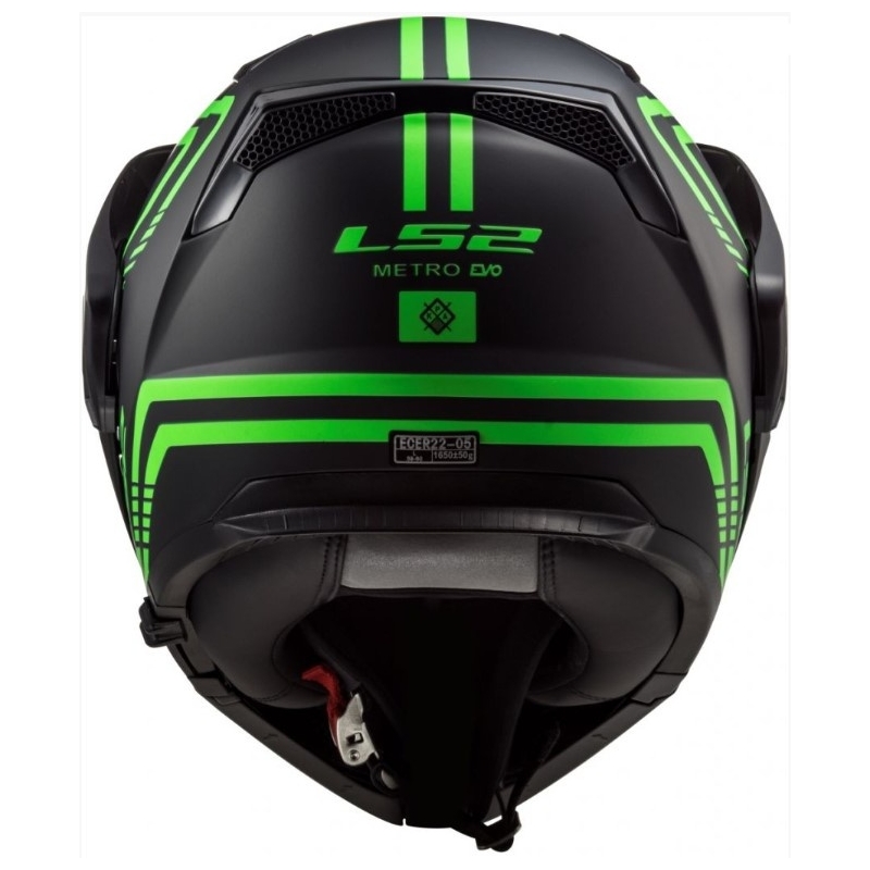 Kaciga na preklop LS2 FF324 Metro EVO Firefly crno-fluo zelena